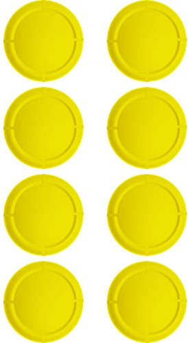 Ferkurn Capuchons de rechange pour Nintendo Swtich & Switch Lite - Boutons analogiques pour joystick joystick - Lot de 8 - Jaune