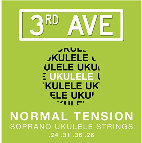 3rd Avenue Cuerdas de nailon soprano para ukelele – Afinación estándar C