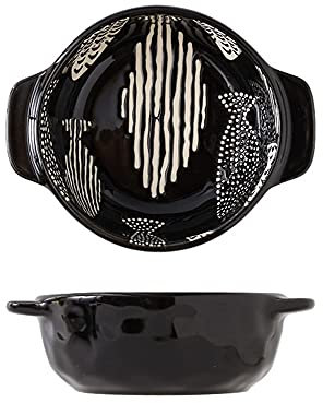 12 Oz Stampini In Porcellana, Set Di 2, Forno, Ciotole Per Budino Da Forno, Piatti Per Tazze Da Souffle, Per Creme Brulee, Dessert, Microonde, Congelatore E Lavastoviglie-C