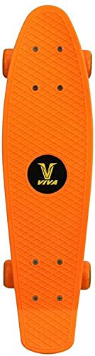 Viva Fitness Cruiser-Skateboard, ca. 55,9 x 15,2 cm, für Jungen und Mädchen, Orange