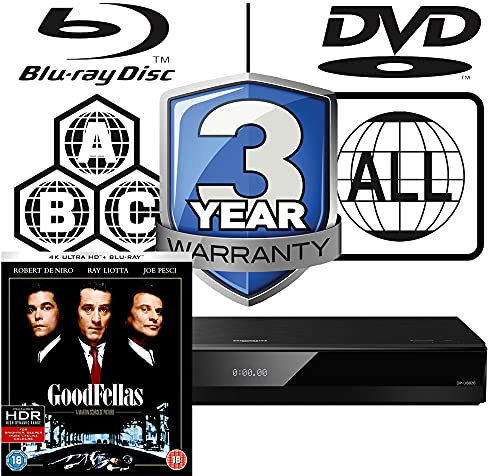 Panasonic DP-UB820 MULTIREGION Bundle including Goodfellas 4K UHD Disc