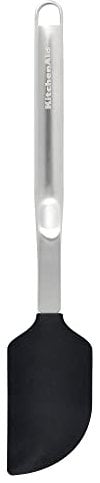KitchenAid Premium Stainless Steel Scraping Spatula, Cooking Kitchen Utensil - Black
