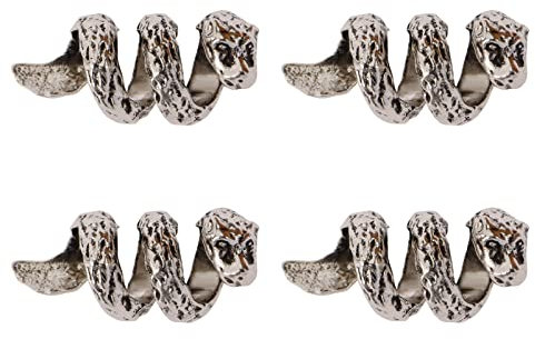 VGOL 4 Stück Bartperlen für Männer Bartringe nordische Haarröhrenperlen Dreadlocks Perlen Zopf Zubehör für Haarflechten DIY Schmuck Armband Anhänger Halskette, silber