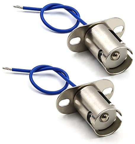 Biqing 1 Paire 1156 Support de Douille d'ampoule LED,DC 12V 1156 BA15S Mâle Harnais Plugs Connecteurs Prise Enfichable à Contact Unique pour Feu Arrière Phare Signal Retrofit