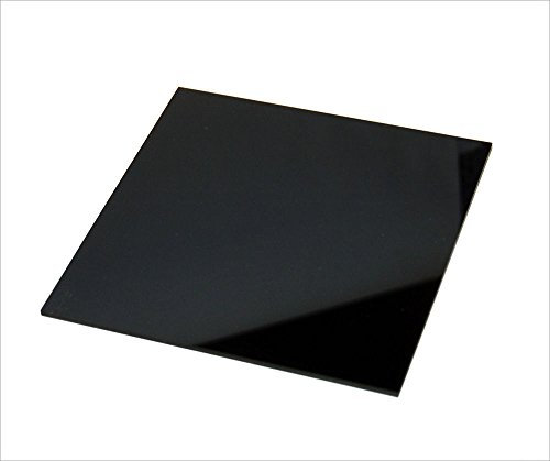 Pack de láminas tableros de metacrilato negro de 2mm. Para decoración, artistas, fotografías, vinyls, soportes, manualidades, pintura. (5 piezas A4, 297x210mm))