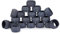 Ajuny Handgefertigter Serviettenring aus Bast Rattan grau Runden dekorativ 3.8 cm Serviettenhalter für Tischdekoration Esszimmer Hochzeit Abendessen Part Tischdekoration – 12er-Set