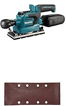 Makita DBO380Z Akku-Schwingschleifer 18V (ohne Akku, ohne Ladegerät) + Schleifpap. 93x230mm K150 LOCH