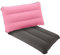 SUTAFOR Aufblasbares Kissen 2er Set Ultraleicht Campingkissen Reisekissen Beflockung Strandkissen für Outdoor, Wandern 44x28 cm Rosa+Grau