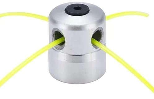 Inovey Cabezal Universal De Aluminio Con Cuatro Filamentos Para Desbrozadoras Recortadoras De Hierba -plata -1 juego