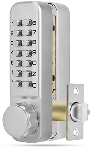 Double Sided Keypad Gate Lock Double Sided Keyless 14 Key Digital Mini Mechanical Locks Door Password Security Combination