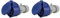 Cartrend Caravan 40557L Caravan CEE-Kupplung 16A, blau/grau, 3-polig (Packung mit 2)