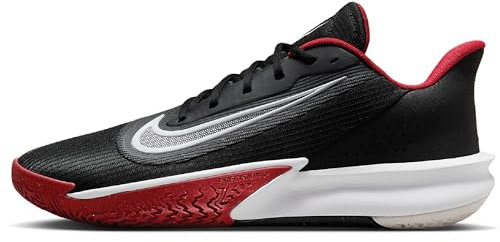 Nike Herren Precision VII Basketballschuh, Black White University Red, 47 EU