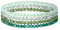 Damen Kristall Perlen Armband,Mehrschichtiges Steine Armband,Damen Kristall Perlen Armband,Paar/Freundschafts/Partner Armbänder (Grün 1)
