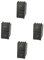 4 Pezzi Pulsante doppio INTERBLOCCATO sali e scendi 10A per tapparelle serranda compatibile con Vimar Arke colore Nero incasso presa a muro confezione 4 pz