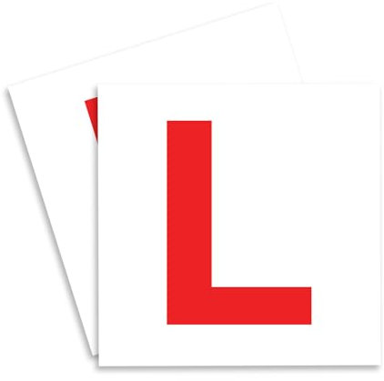 ARVO 2 Pack Magnetic L Plates for Cars – Strong & Thick Learner Plates – No Melting, No Blow Off, Easy to Move Without Scratching Paint – 178mm x 178mm UK Road Legal Driver Signs
