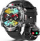 Reloj Inteligente Hombre, 1.37 HD Smartwatch Hombre con Llamadas Bluetooth, Smartwatch con 100+ Deportes Modos y Oxígeno en Sangre/Podómetro/Presión Arterial para Android iOS