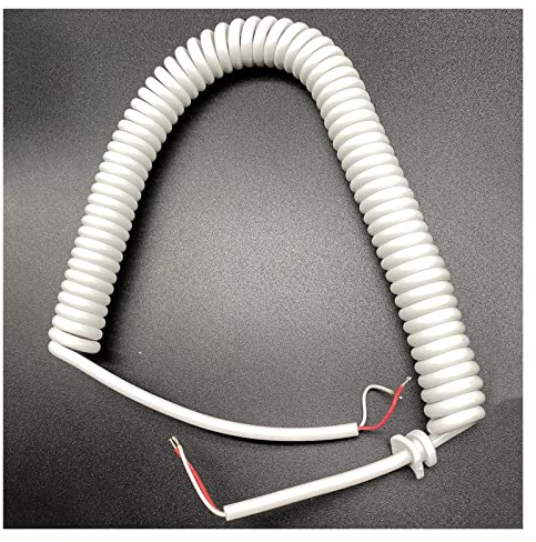 Crane Machine Spiral Wire Universal Claw Connection Cable PP Tiger Crane Claw Schwarz Weiß Retractable Wire Coil Claw Wire(UNDRAW 1.8M_10 PCS)