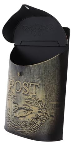 Lurrose Stilvoller Vintage-briefkasten Zur Wandmontage Eisen Großes Fassungsvermögen Für Zuhause Oder Das Büro