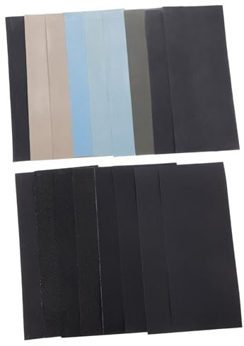 Alipis 18 Blatt Wasserschleifpapier Schleifpapier Mit Hoher Körnung Grobes Schleifpapier Metallschleifpapier Schleifpapier Mit Verschiedenen Körnungen Holz Schleifpapier Sandpapier Grau