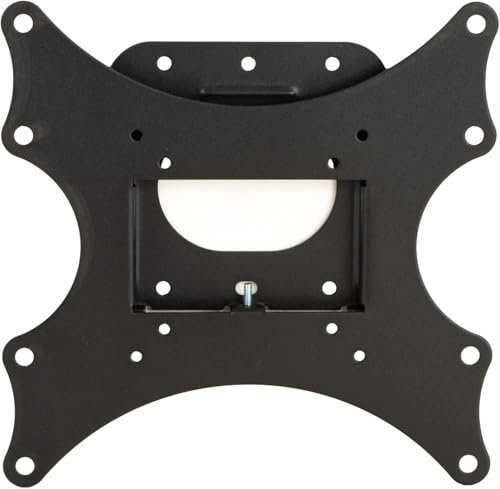 Staffa a muro Fissa supporto ULTRASOTTILE per TV LED/LCD DA 13 a 43 fino A 35KG E VESA 75X75, 100X100, 100X200, 200X200, Colore Nero, sottile, slim sporge dal muro 1,8 cm