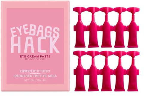 WJnflQN Feuchtigkeitsspendende Augencreme, 10 Stück Morgen-Augencreme – 10 ml Gesichtspflege, tägliche Feuchtigkeitsversorgung, Nacht, reife Haut, Reisen, Zuhause, Geschenk
