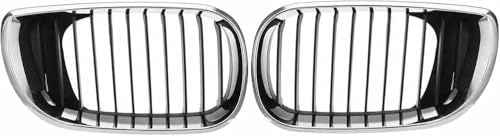 JQHXFDC - Auto Front Niere Kühlergrill Haube Grills Front Niere Diamant Grille Auto Styling passt für BMW passt für 3 Series E46 4 Door 320i 325i 325Xi 330i Facelift 2002 2003 2004 2005