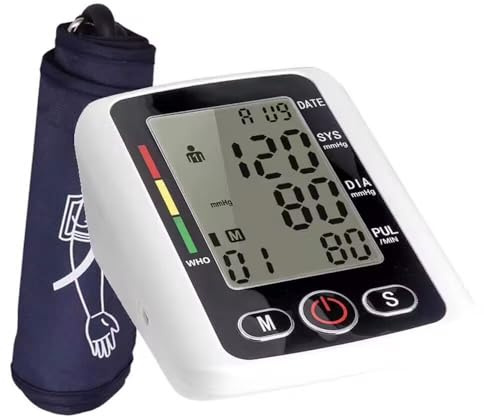 Digital Blood Pressure Monitor Automatic Arm Pulse Meter Voice Talking BP Machine