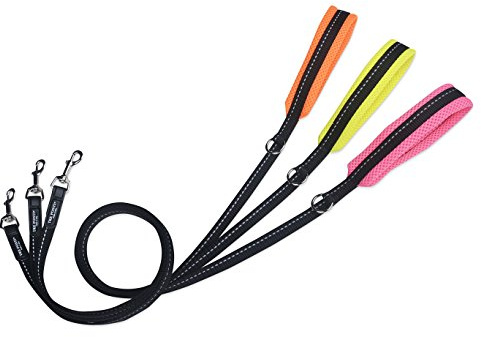 Tre Ponti Leine Economic Mesh gelb mit Handgriff 100 cm x 1,5cm