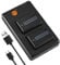 DSTE 2PCS NP-FW50 (1950mAh/7.4V) Battery Charger Set Compatible for Sony NEX 3/5/7 Series, SLT-A Series, Alpha Series