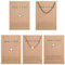 Milacolato 5Pcs Freundschaftsarmband Set mit Textkarte Machen Sie einen Wunsch Einstellbares Armband Stern Herz Handgemachtes Armband Einfache Mode Frauen Schmuck Geschenke