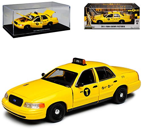 Greenlight Ford Crown Victoria Taxi New York City Gelb 2. Generation 1997-2011 1/43 Modell Auto