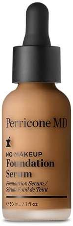 Perricone MD No Makeup Foundation Serum Tan 30ml - Lightweight, Buildable Coverage with Semi-Matte Finish – Visibly Fades Dark Spots & Uneven Skin Tone Over Time - Hydrating and Fragrance-Free