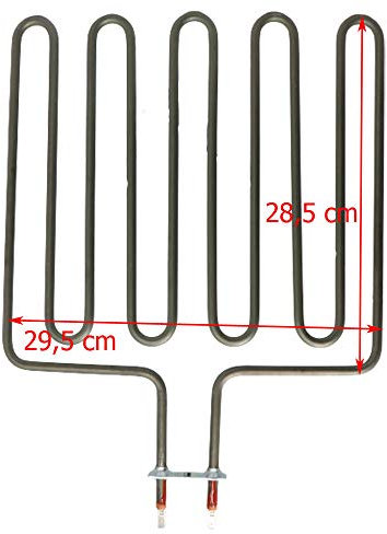Marel Shop® - Resistenza per Sauna Compatibile con Harvia ZSK732 Alta qualità 1750 W 240 V Lunghezza 28,5 cm Larghezza 29,5 cm Distanza Faston 40 mm
