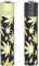 Clipper Flint Metall Metal Lighter Feuerzeug Geschenkbox Large Classic + All u Need Flaschenöffner Keyring (2-Set Black & Gold Leaf)