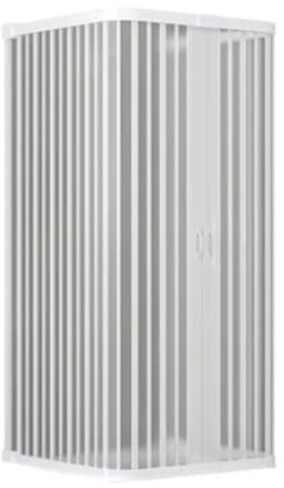 BOX DOCCIA 3 LATI A SOFFIETTO RID. MOD. CONO LINEA PLISSE' cm 95x95x95