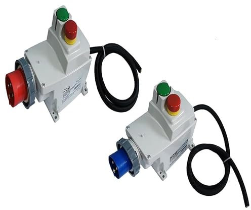 SALVAMOTORE INDUSTRIALE 10/16A INTERRUTORE AVVIATORE 220V MONOFASE 2,5 kW - 4 kW - 3,5 HP - 6 HP PROTEZIONE TERMICA TASTO ARRESTO PROFESSIONALE MARCA ROSI