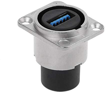 Ocobudbxw châssis de Bureau USB 3.0 Prise en métal Type D Femelle à Femelle connecteur Support de Montage sur Panneau Adaptateur Support