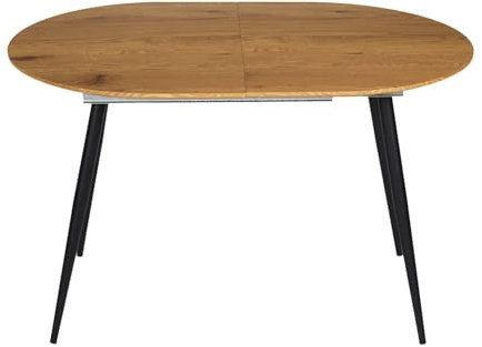 HOME DECO FACTORY, HD0558, Table Extensible Moderne 150-210 cm, 6-8 Personnes, Design élégant et Pratique, Facile à Entretenir, Robuste, idéale pour Salle à Manger ou Bureau, Marron Noir