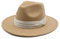 QBQZXAOSOWH Fedora Trilby Hüte Für Frauen Fedora-Hüte Klassische Panama-Männer Mit Breiter Krempe Gefilzter Hut Kirche Hochzeit Gefilztes Band 56-58 cm (Erwachsener) Kamel