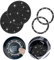 cobee Bling Auto Untersetzer, 2 Stück Universal Silikon Anti Rutsch Auto Getränkehalter+2 Stück Bling Einsatz Untersetzer & Startknopf Zündring Kristall Strass Auto Untersetzer(Schwarz)