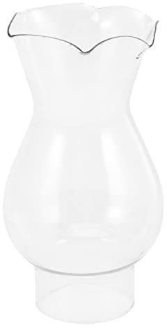 PACKOVE Retro Zylinder Lampenglas Schirm Petroschirm Glasschirm Öllampe Glaszylinder Lampenschirm Ersatzglas Glas Ersatzschirm Lampenabdeckung für Öllampe Petroleumlampe Tischampe