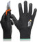 DEX FIT Gants de protection anti coupures Cru553 Niveau 5; confort 3D, prise ferme, mince et léger, compatible écrans tactiles, durable, respirant, lavable; Prime Noir 7 (S) 1 Paire