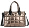 GLOD JORLEE Stilvolle Puffertasche für Damen, weiche und wasserdichte kleine Tragetasche für die tägliche Freizeit, Champagner, Small