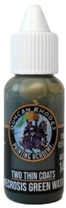 Duncan Rhodes Painting Academy Two Thin Coats Hobby Paints 15ml (Necrosis Green Wash)