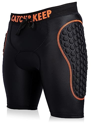 CATCH & KEEP Torwart Unterziehhose kurz gepolstert 2.0 - Fußball Protector-Torwarthose - Sporthose mit Kompressionsfunktion und atmungsaktivem Material (as3, Alpha, l, Regular, Regular)