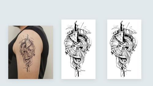 2 x Römische Zahlen Tattoo Arm Tattoo Temporary Tattoo Fake Tattoos NAG-009