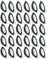 LED Einbaustrahler 230V Flach,5W LED Spots Neutralweiß 4500K,Rund Matt Schwarz Metall Einbauleuchten Deckenspots,Slim Deckenstrahler,Einbauspots für Küche Wohnzimmer, 30er Set