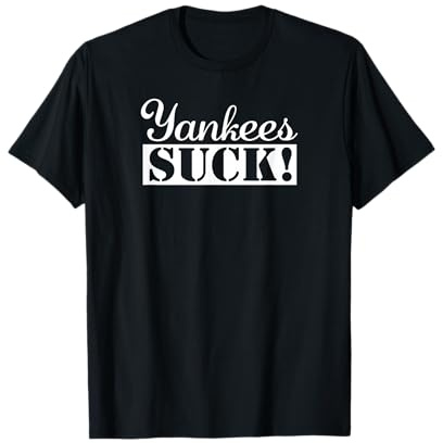 Yankees Suck T-Shirt mit Vintage-Schriftzug 2018 T-Shirt