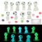 20-teiliges niedliches Feengarten-Statuen-Set mit Befestigungsnadel, leuchtende Prinzessin, Mononoke, Baumgeist, Alien, Mikro-Ornamente für DIY-Feengarten, Kuchendekoration, Puppenhaus-Dekoration,