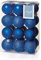 Shatterproof Christmas Baubles 24 Pack 60mm Premier Christmas Tree Decoration, matt, shinny and glitter baubles (Midnight Blue 5429)